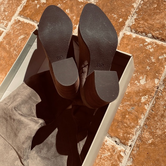 NEW BP Luke Over-the-Knee Boots - Size 7.5M TAUPE SUEDE - Picture 5 of 11